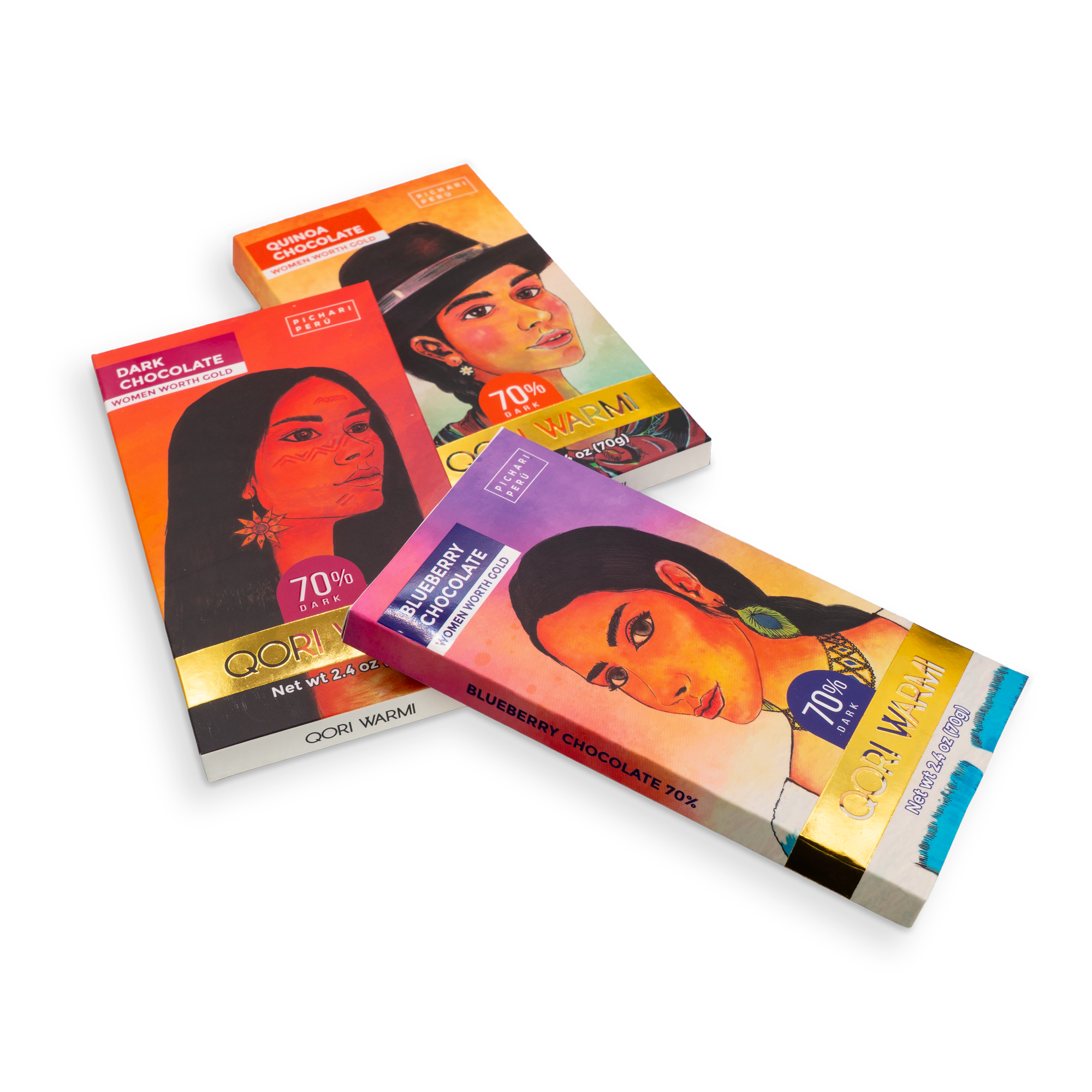 QORI WARMI 3-Pack Chocolate Bar Gift Set